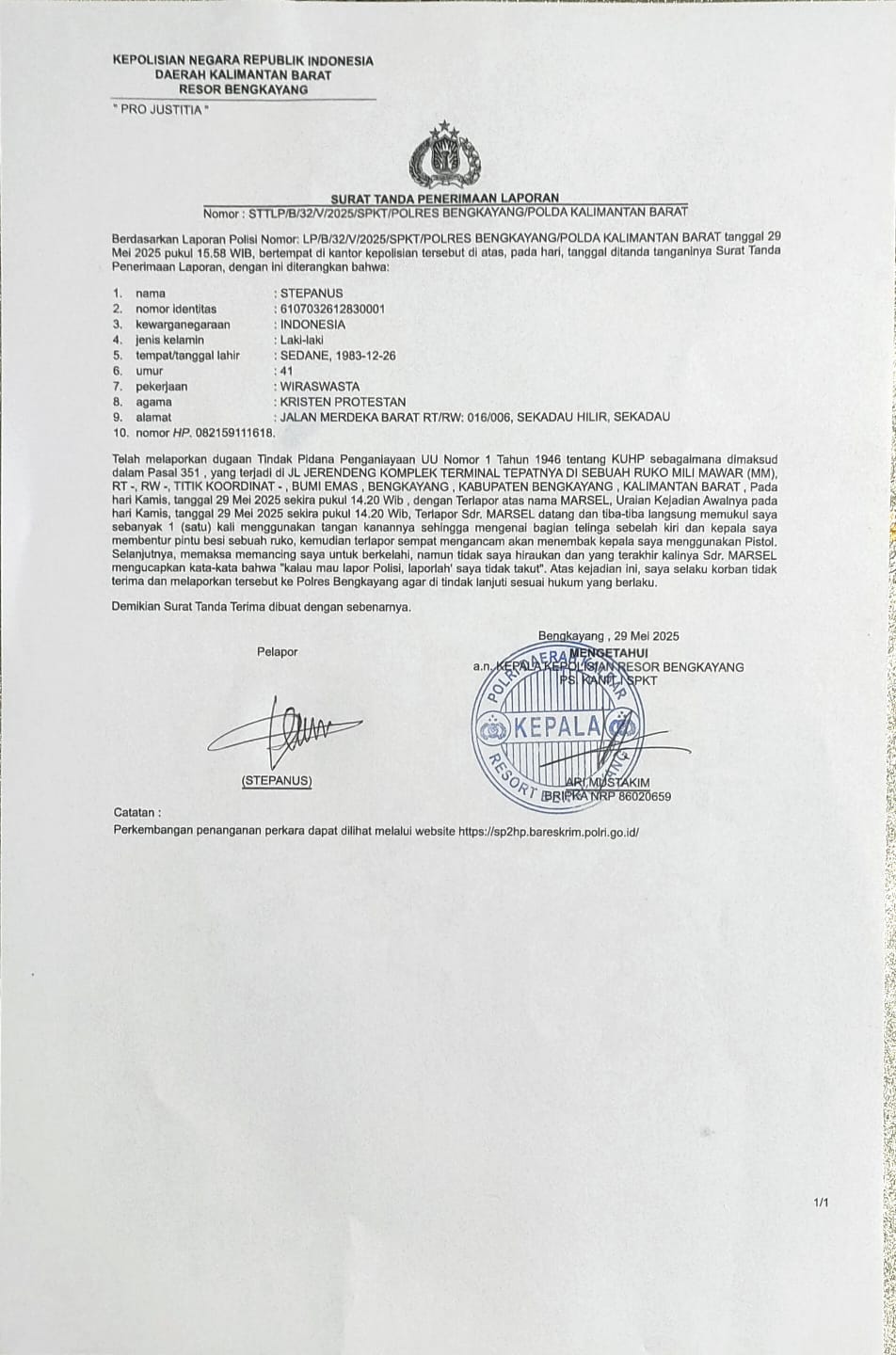 Aktivis 98 dan Tokoh Nasional Kutuk Keras Penganiayaan Wartawan di Bengkayang
