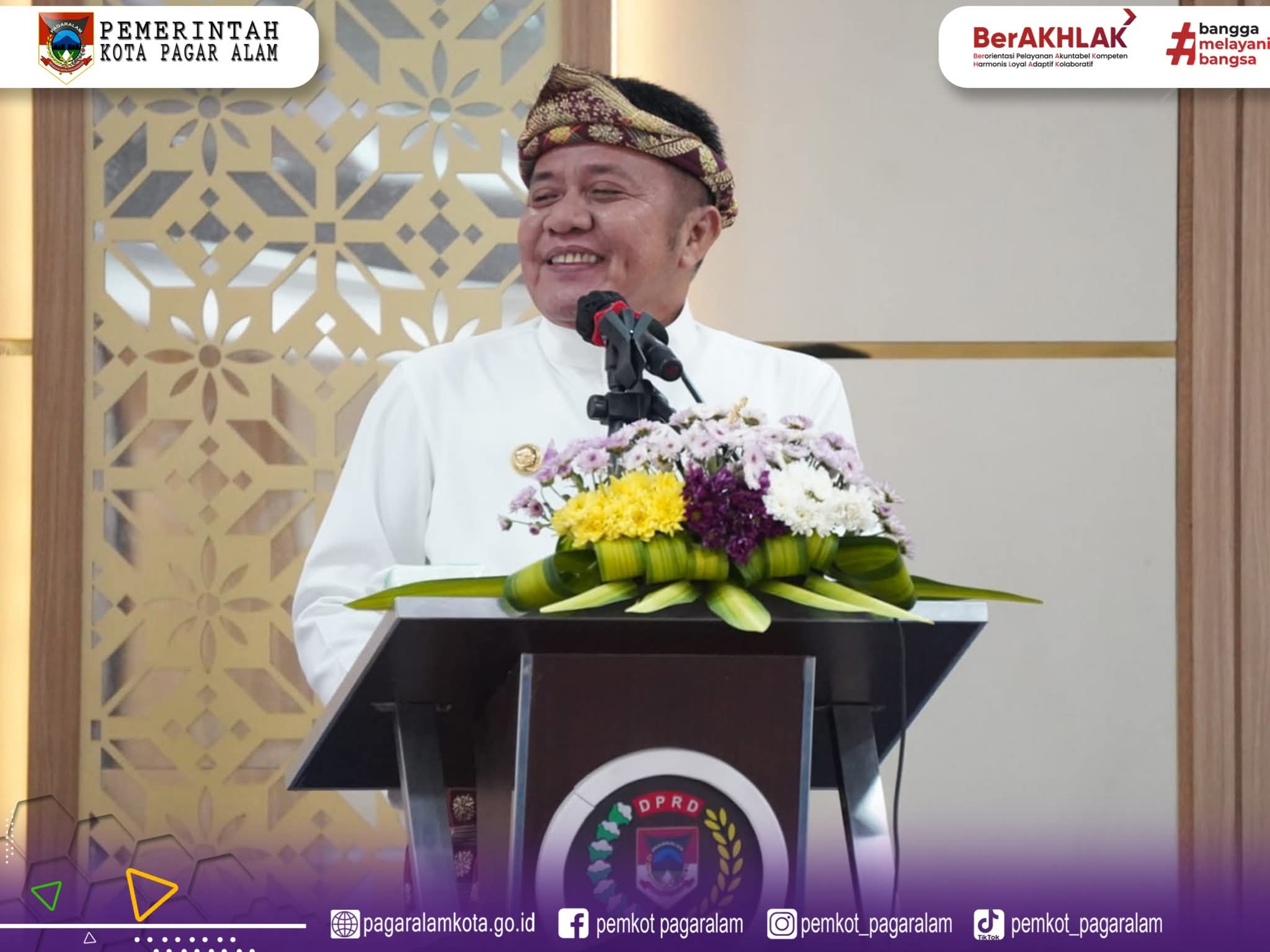Gubernur Sum Sel Berikan Bantuan 35 M di Momen Hari Jadi Kota Pagar Alam Ke 24
