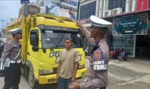 Satlantas Polres Melawi Sosialisasikan Over Dimensi Over Load