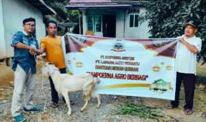 Sampoerna Agro Berbagi Hewan Kurban untuk Desa Sekitar di Ketapang