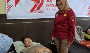Polres Pagar Alam Gelar Donor Darah Sambut Hari Bhayangkara ke-79, Ratusan Personel Ambil Bagian