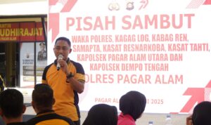 Polres Pagaralam rayakan HUT Bhayangkara ke 79 dengan Olahraga serta Perkenalan pisah sambut