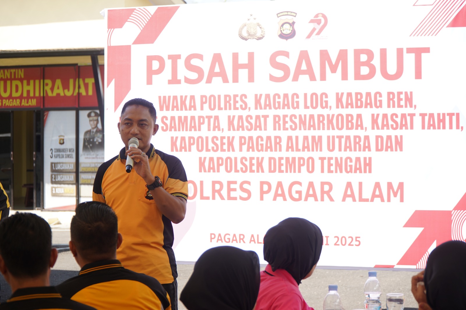 Polres Pagaralam rayakan HUT Bhayangkara ke 79 dengan Olahraga serta Perkenalan pisah sambut