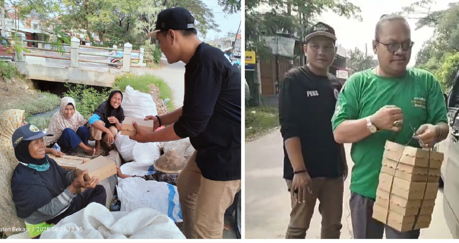 Berkah Di Akhir Pekan, Pokja Wartawan Babelan Utara  Terus   Berbagi Rezeki Dengan Kaum Dhuafa