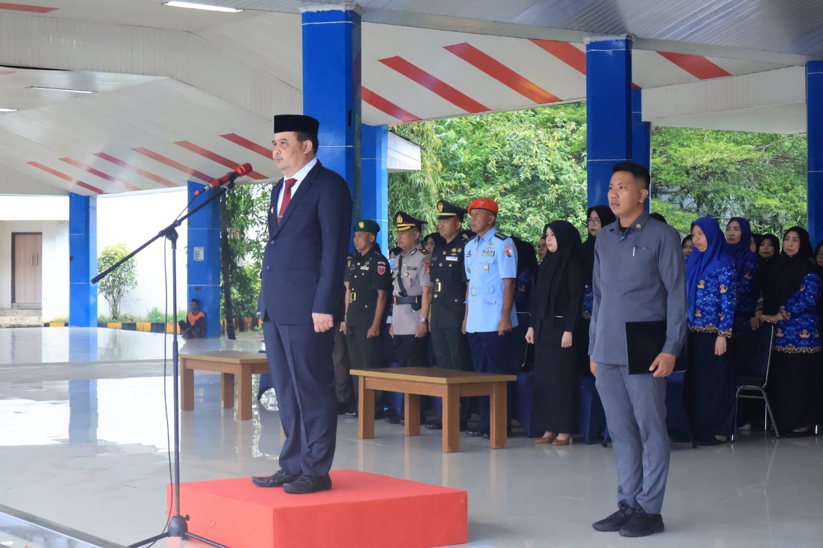 Kadispotdirga Lanud Sultan Hasanuddin Hadiri Upacara Hari Lahir Pancasila di  Kabupaten Maros