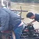 Tindak PETI Sekadau di Hulu,Polisi Amankan Peralatan dan Lumpuhkan Mesin Dompeng