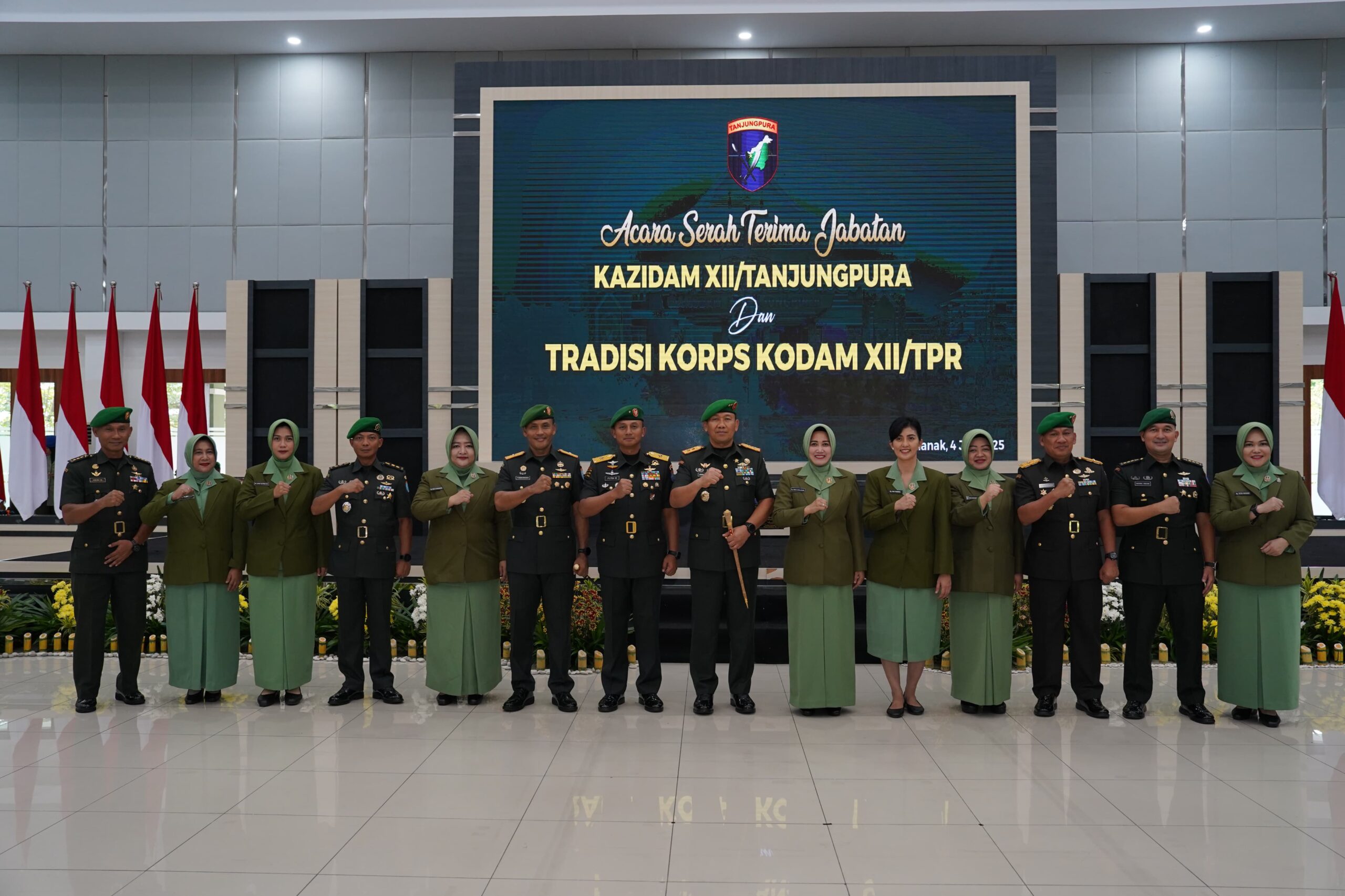 Sertijab Kazidam XII / Tpr di Pimpin Pangdam XII / Tpr
