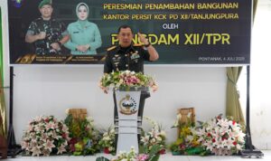 Penambahan Bangunan Kantor Persit KCK PD XII/Tpr di Resmikan Pangdam