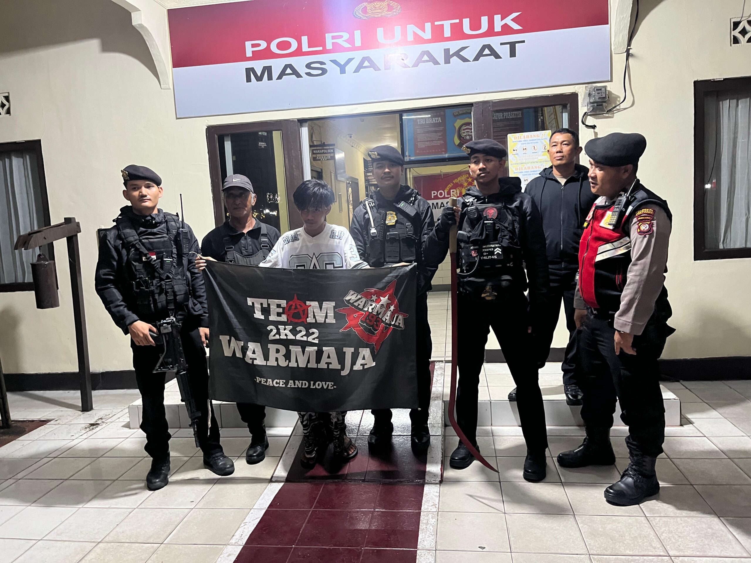 Remaja Bersenjata Tajam Diamankan Tim Patroli Enggang di Pontianak : Polresta Tingkatkan Pengawasan Malam Hari