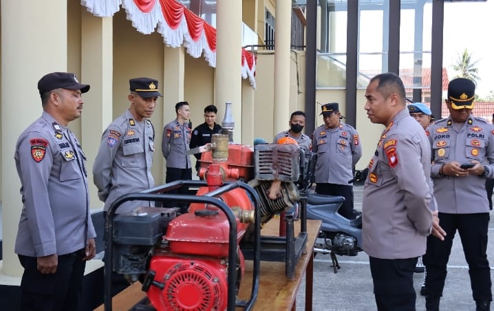 Kapolresta Pontianak Pastikan Kesiapan Personel dan Peralatan Hadapi Ancaman Karhutla