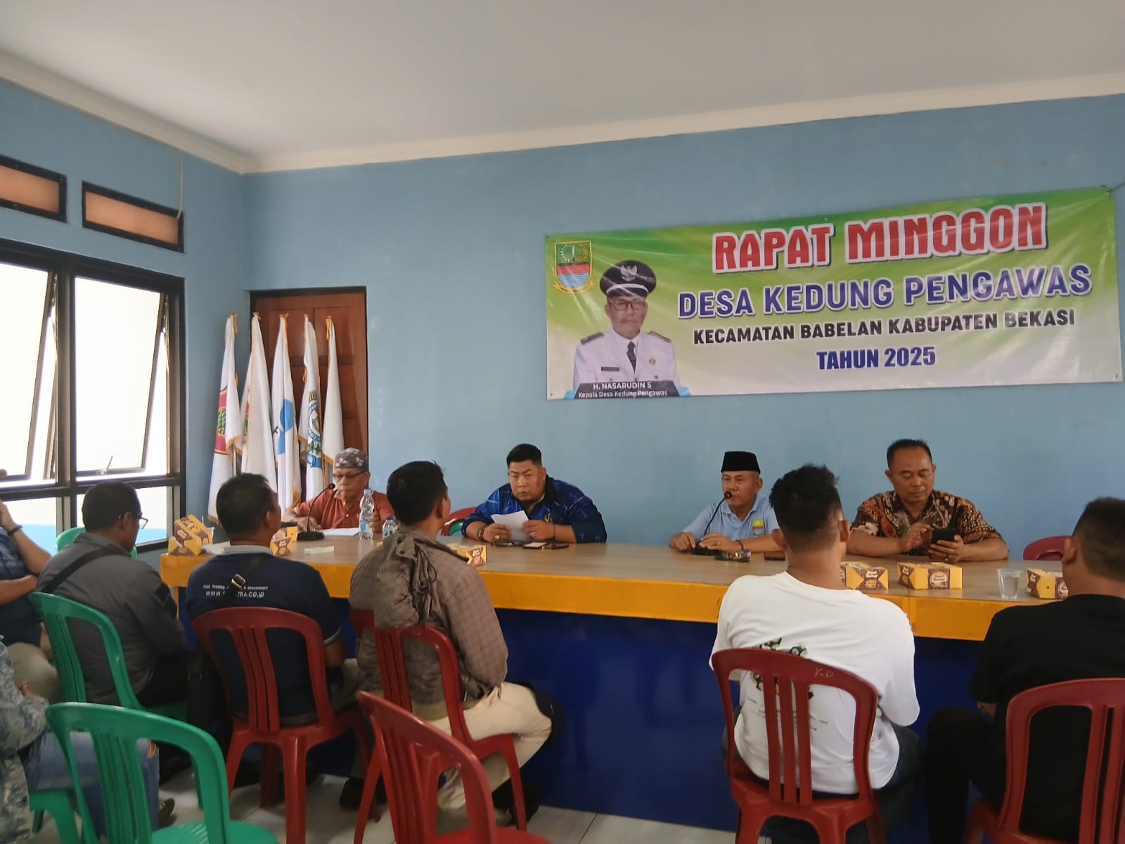 Kades Nasarudin Pimpin Pembentukan Panitia HUT RI dan Hari Jadi Bekasi di Desa Kedung Pengawas