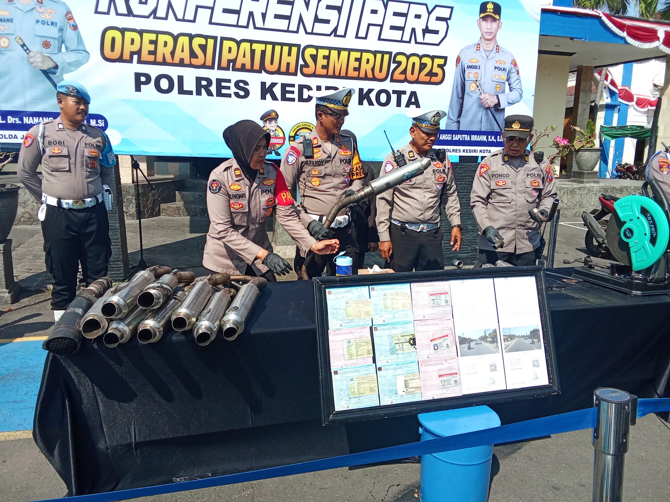 Begini Hasil Operasi Patuh Semeru 2025 di Kediri Kota, 10.616 Pelanggar Ditindak