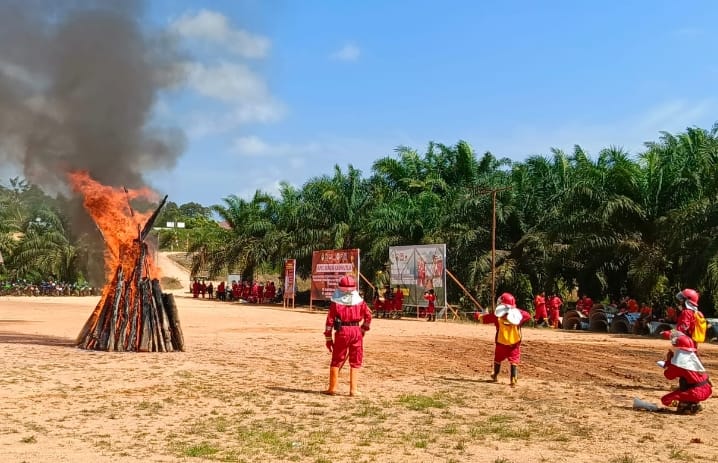 Sampoerna Agro Siaga Karhutla, Latih Ratusan Satgas PT Lanang Agro di