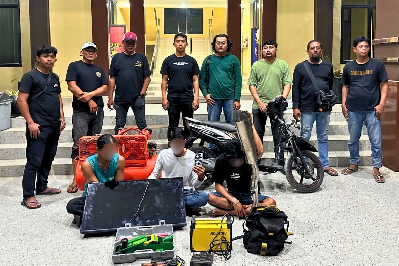 Aksi Pencurian di Gudang Kosong Terbongkar, Polisi Sita Barang Bukti Bernilai Jutaan
