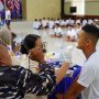 Ratusan Casis Bintara dan Tamtama TNI AL Sub Panda Dumai, Jalani Pemeriksaan Kesehatan Tahap I
