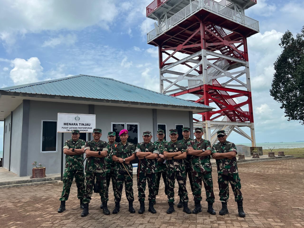 Dankodiklat TNI Tinjau Sarana Prasana dan Kesiapan Latgabma Super Garuda Shield 2025 di Puslatpurmar 9 Kabupaten Lingga
