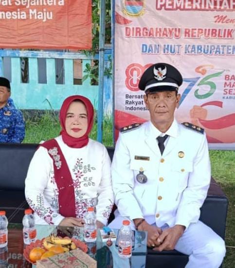 Sukses dan Meriah, Pemdes Buni Bakti Gelar Upacara HUT RI ke-80 di Lapangan Desa