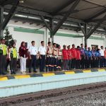 Suasana Khidmat di Stasiun Tegal, Jajaran PT KAI Nyanyikan Indonesia Raya dan Dengar Pembacaan Teks Proklamasi