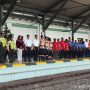 Suasana Khidmat di Stasiun Tegal, Jajaran PT KAI Nyanyikan Indonesia Raya dan Dengar Pembacaan Teks Proklamasi