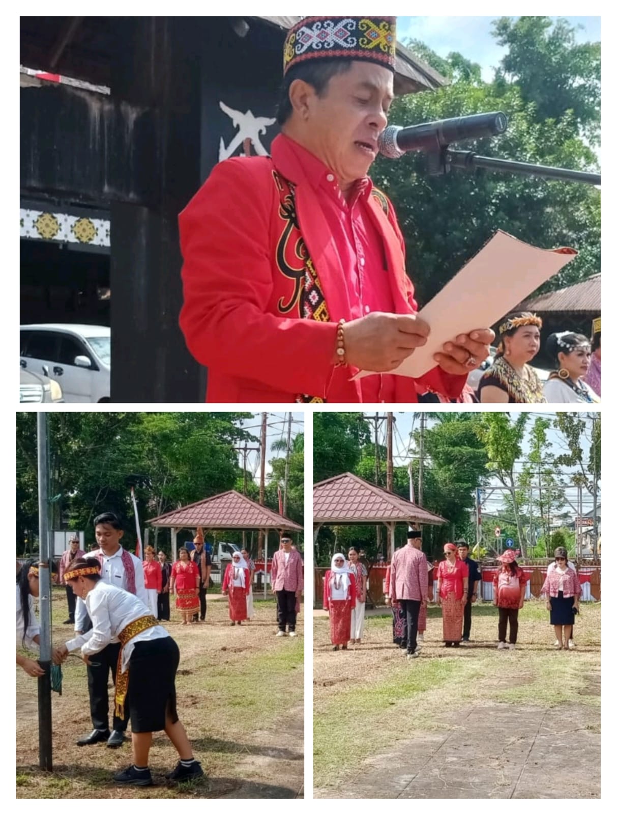 HUT ke-80 RI, Upacara di Betang Sutoyo Pontianak Berlangsung Meriah dan Khidmat