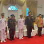 Danlanal Dabo Singkep Hadiri Upacara Detik-Detik Proklamasi Kemerdekaan RI Ke-80 di Kantor Bupati Lingga