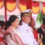 Komandan dan Prajurit Lanal Nias Ikuti Upacara Pengibaran Bendera Merah Putih Peringatan HUT Ke-80 Kemerdekaan Republik Indonesia di Jajaran Pulau Nias Tahun 2025
