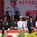 Danlanal Simeulue Hadiri Upacara Pengibaran Bendera Merah Putih dan Detik-Detik Proklamasi HUT Ke-80 Kemerdekaan RI di Kabupaten Simeulue