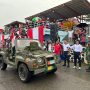 Semarakkan HUT Ke-80 RI, Danlanal Dabo Singkep Lepas Peserta Karnaval Budaya Bersama Forkopimda