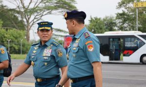 Komandan Kodaeral I Sambut Kedatangan Kepala Staf Angkatan Laut