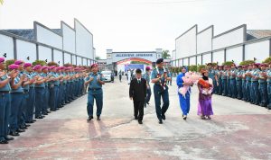 Prajurit dan ASN Kodaeral I Sambut Komandan Baru dan Gelar Syukuran Validasi Organisasi Kodaeral I