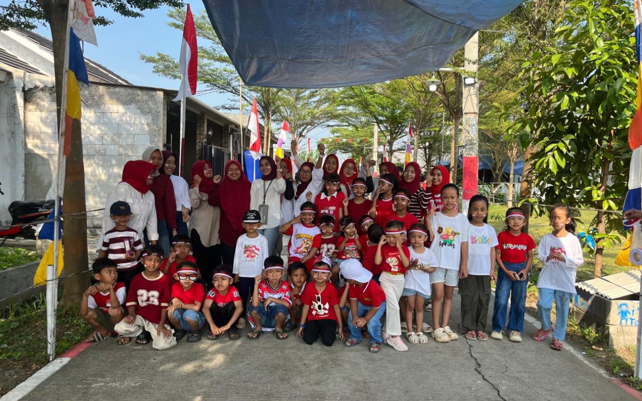 HUT RI ke-80, Warga Blok D GMI Jayamulya Gelar Lomba Meriah