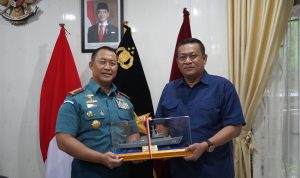 Jalin Silaturahmi dan Perkuat Sinergitas, Danlanal Dumai Laksanakan Kunjungan Ke Kantor Binda Riau