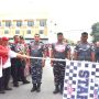 Prajurit Lanal Bintan Turut Ramaikan Gerak Jalan 17 KM di Tanjungpinang