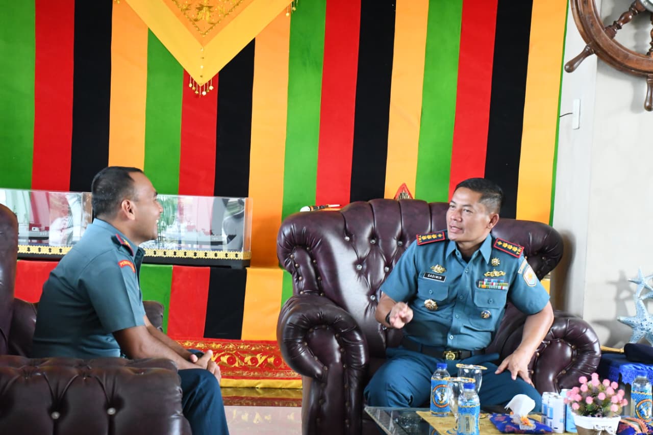 Danlanal Sabang Terima Kunjungan Kerja Danlanudal Sabang