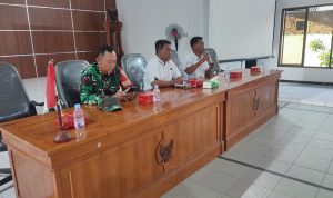 Rakor Pembentukan PAM Swakarsa di Kecamatan Pesantren, Tegas Kapolsek :  Jaga Keamanan dan Kondusivitas wilayah