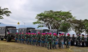 Tetap Jaga Situasi Konfusif di Ambon, Kodaeral IX Laksanakan Apel Gelar Pasukan