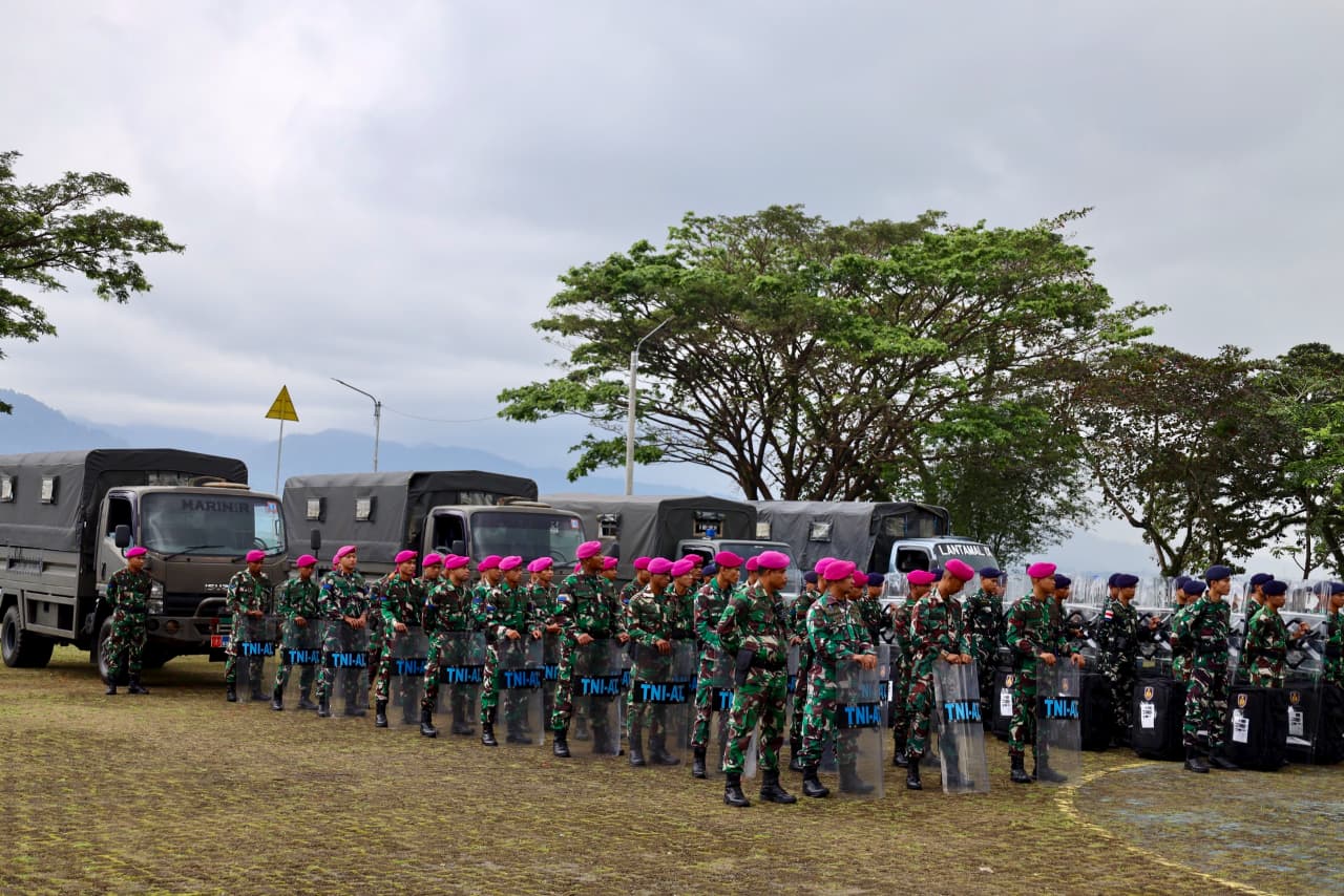 Tetap Jaga Situasi Konfusif di Ambon, Kodaeral IX Laksanakan Apel Gelar Pasukan