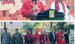 Riuh Semarak Parade Kirab Budaya Kelurahan Bahagia, Kreatifitas Kostum Daur Ulang Curi Perhatian