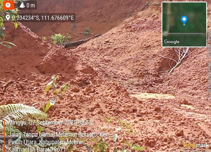 Diduga Ilegal, Kuari Galian C Milik Kades Di Kab Melawi Dipertanyakan