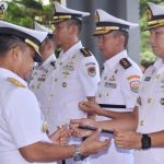 Dankodaeral II Padang Pimpin Serah Terima Jabatan Danlanal Bengkulu