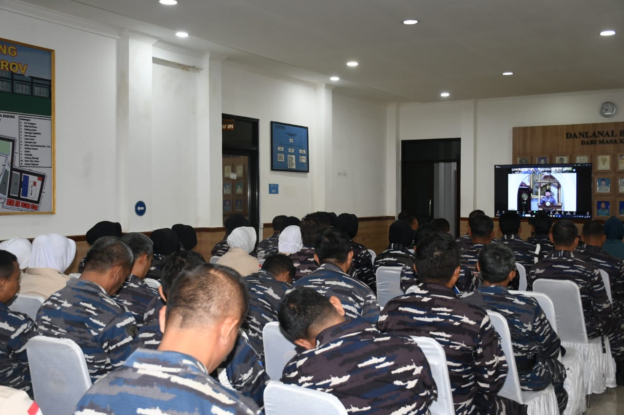 Perkuat Iman dan Tumbuhkan Semangat Cinta Tanah Air, Prajurit Lanal Bandung Gelar Vicon Kausri Agama