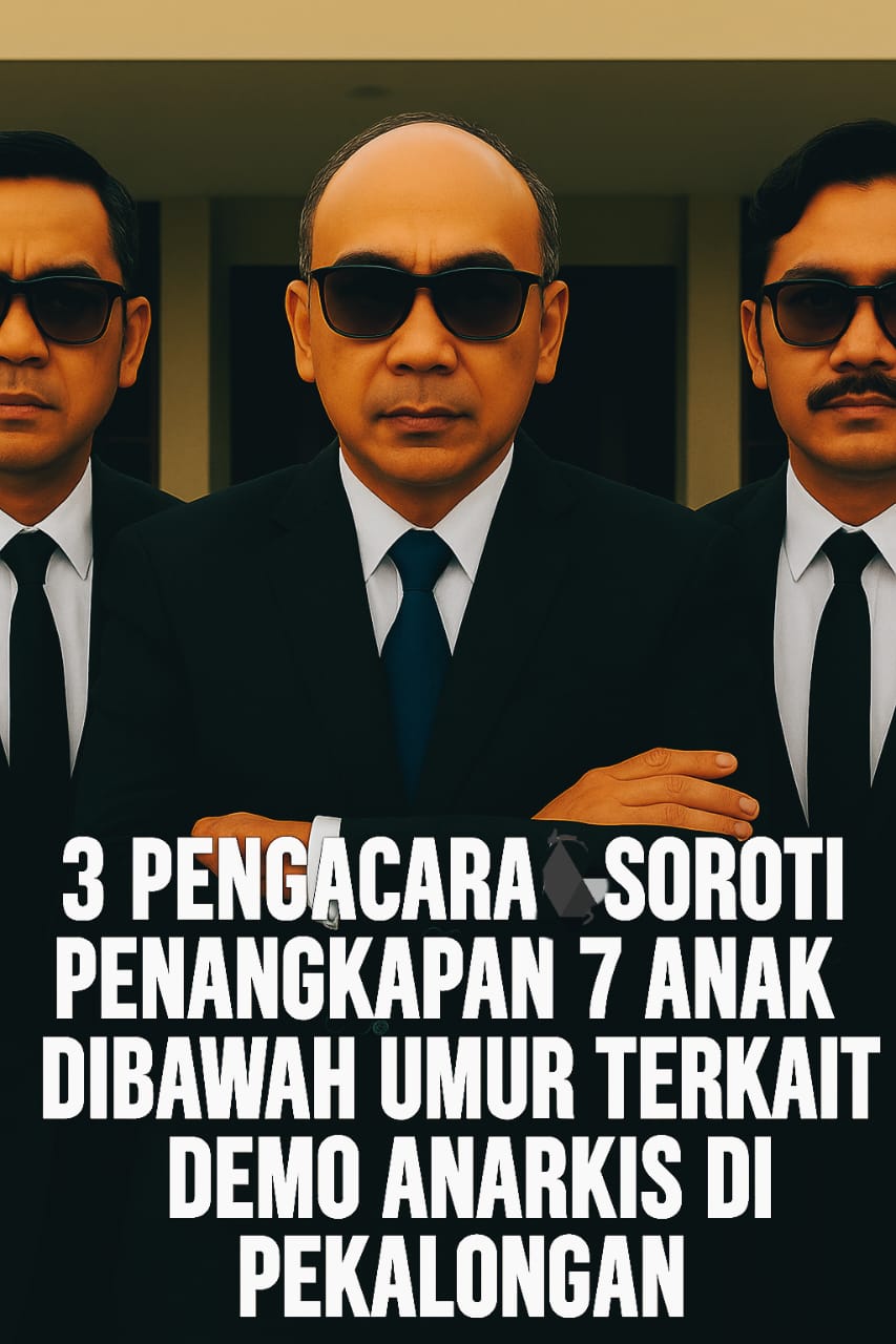 7 anak dibawah umur diamankan polisi terkait demo anarkis!! 3 pengacara di Pekalongan kompak satu suara