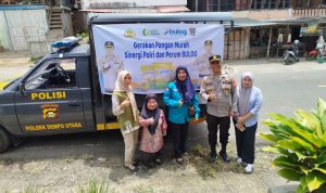 Polres Pagar Alam, Melaksanakan Gerakan Pangan Murah Di Lima Kecamatan Distribusikan Beras Murah Sphp 4.020 Kg