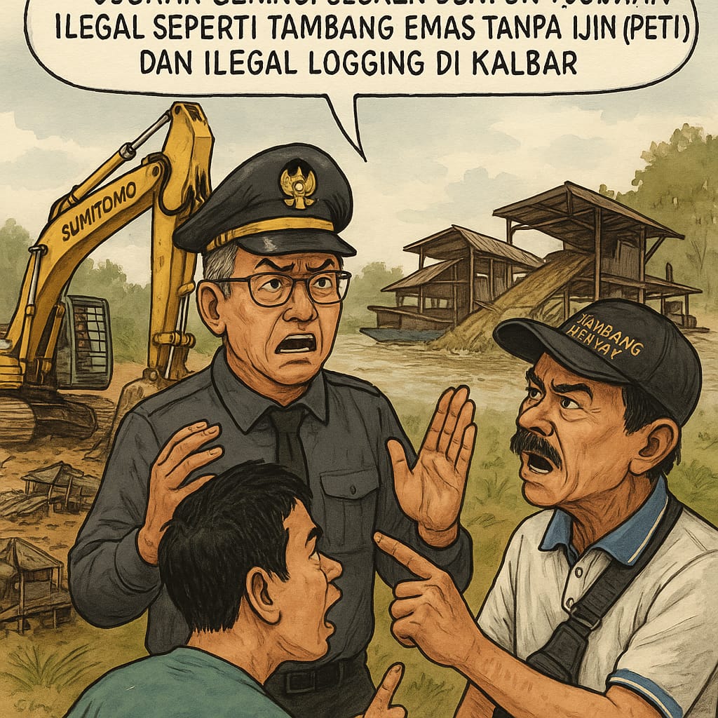Ancaman Bencana di Kalimantan Barat: Tambang Emas Ilegal dan Ilegal Logging Rugikan Rakyat Kecil