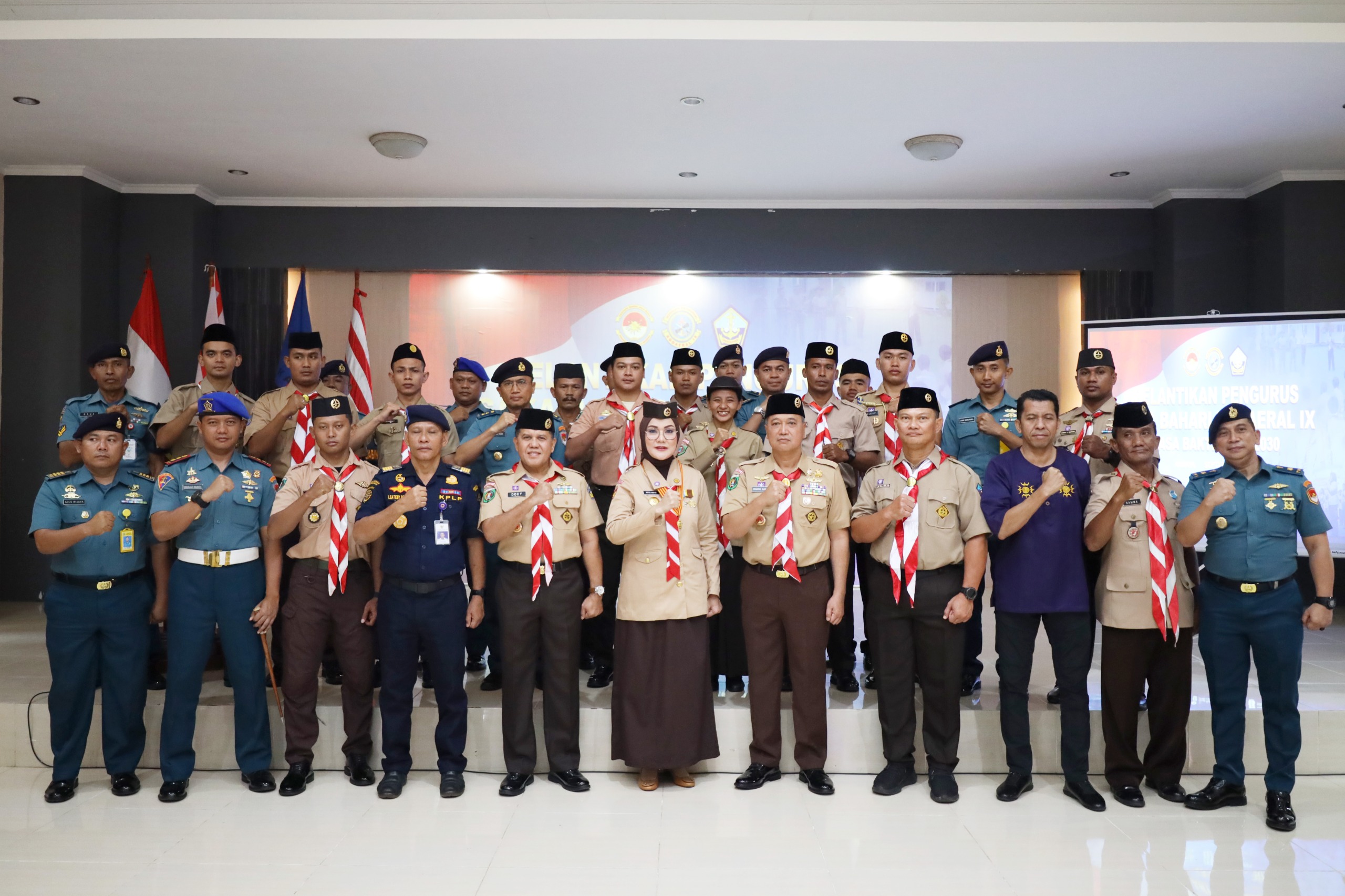 Dankodaeral IX Dilantik Sebagai Ketua Majelis Pembimbing Bersama Pengurus Saka Bahari Kodaeral IX Periode 2025-2030
