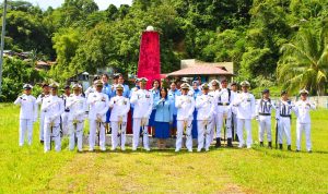 Sambut HUT Ke-80 TNI Angkatan Laut dan TNI, Lanal Nias Gelar Ziarah Rombongan di Taman Makam Pahlawan Damai Sentosa Kota Gunungsitoli