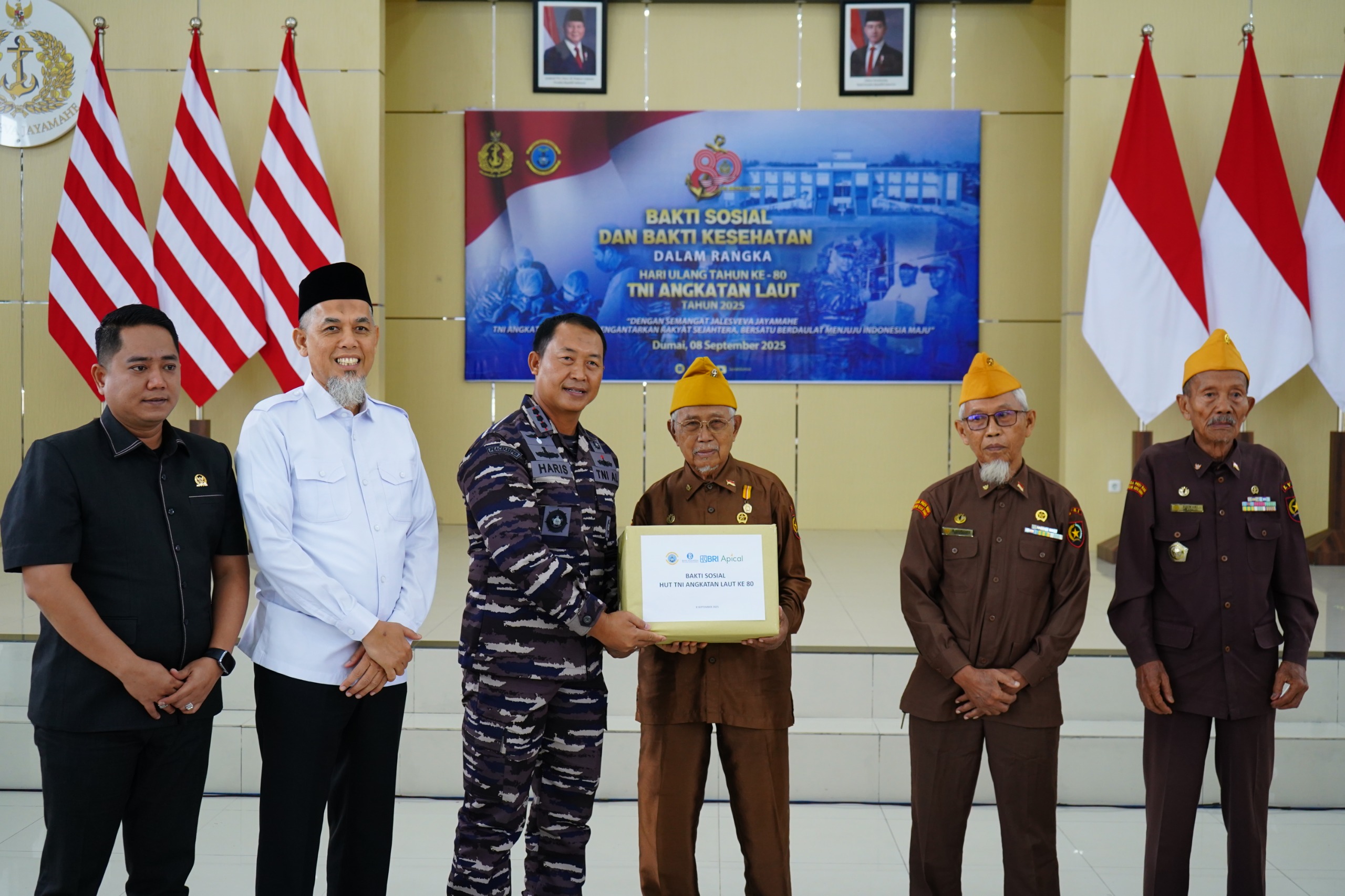 Pangkalan TNI Angkatan Laut Dumai, Gelar Bhakti Sosial dan Bhakti Kesehatan Sambut HUT Ke-80 TNI AL Tahun 2025