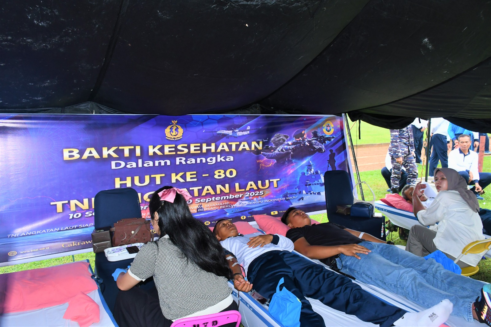 Sambut HUT Ke-80 TNI AL, Kodaeral I Laksanakan Olahraga Bersama, Bakti Sosial dan Bakti Kesehatan