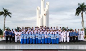 Sambut HUT Ke-80 TNI AL, Lanal Bengkulu Gelar Ziarah dan Tabur Bunga di Taman Makam Pahlawan