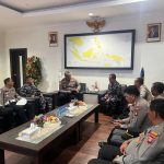 HUT Ke-80 TNI AL, Komandan Lanal Dabo Singkep Terima Kunjungan Kapolres Lingga dan Kepala Imigrasi Dabo Singkep